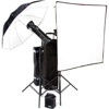 Bowens Gemini 1500 Pro 2 Monolight Kit, with 2 1500 Ws Monolights, Light Stands, Umbrella, Softbox &amp; Trolly Case, Including Pulsar TX Kit