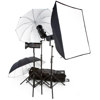 Bowens Gemini 500R/500R/500R Umbrella/Softbox Studio Monolight Kit, with 3 500 watt Monolights, Umbrellas, Softbox, Stands &amp; Trolly Case, Including Pulsar TX Kit