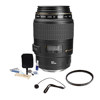 Canon EF 100mm f/2.8 USM Macro Auto Focus Lens Kit,USA with Pro Optic 58mm MC UV Filter, Lens Cap Leash, Professional Lens Cleaning Kit