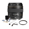 Canon EF 100mm f/2 USM Medium Telephoto AutoFocus Lens Kit, USA with Pro Optic 58mm MC UV Filter, Lens Cap Leash, Professional Lens Cleaning Kit