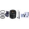 Canon EF-S 18-55mm f/3.5-5.6 IS Auto Focus Lens Kit, with Pro Optic 58mm MC UV Filter, Lens Cap Leash, Professional Lens Cleaning Kit
