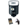 Canon Speedlite 320EX Flash - U.S.A. Warranty - Basic Outfit - with 4 NiMH Batteries, Charger, Mini Soft Box Diffuser