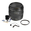 Canon EF 50mm f/2.5 Macro AF Lens Kit, USA with Tiffen 52mm UV Filter, Lens Cap Leash, Professional Lens Cleaning Kit