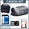 Canon VIXIA HF R20 8GB Flash Memory Camcorder Silver - Bundle - with 16GB SD Memory Card, Camcorder Case, Digital Lens Cleaning Kit, Class On Demand Training DVD
