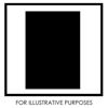 Capri Mosaic Series 139 Large 11" x 11" Mat for 1 - 7" x 10" Print, Black with Silver Foil Accent, 6 Mat.