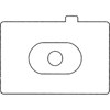 Canon EC-N Bright Laser Matte Focusing Screen with AF Ellipse for EOS-1, 1N, 1V, EOS-3, D2000, 1D &amp; 1D Mark II Cameras