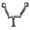Chief KCY220 Height-Adjustable Dual Arm Dual Monitor Desk Mount KCY220B
