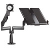 Chief KGL220 Height-Adjustable Monitor/Laptop Dual Arm Desk Mount KGL220B