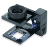 Carson 10x Power LED Lighted LinenTest Focusing Loupe LT10