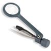 Carson MagniGrip, 4x Lighted Magnifier with Fine Point Tweezer and Bright LED Light