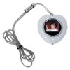 CTA Digital Heart Shape Digital Photo Frame Necklace (White)