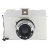 Lomo Diana+, Medium Format Camera with Removable Lens for Super Wide Angle Pinhole Shots, 120 Film - White Edelwiss Edition