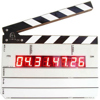 Denecke TS-3 Lightweight Time Code Slate with Blinking LED Jam Indicator, Sync Error Display -With Black and White Clapper Sticks