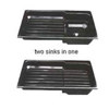 Adorama / Delta Plastic Convertible 4' Sink Without Deep Well Cover (Insert), 48"x29"x11"