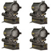 Dedolight Standard 150 Watts Tungsten 4-Light Kit KAC24SU