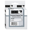 Dymo 18484 3/4"x18' RhinoPRO Permanent Polyester Labels 18484