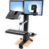 Ergotron WorkFit-S Sit-Stand Workstation, Ergotron brand