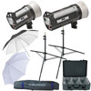 Elinchrom Digital Style 600RX /1200RX 1800ws, 2-Monolite Kit, with Reflectors, Umbrellas, Light Stands, Sync Cord &amp; Cases