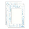 Collector's Gallery Tinted Embossed Family Photo Greeting Cards for Your 3.5" x 5" or 4x6" Picture, Pack of Three Cards.