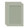 Collector's Gallery Tinted Embossed Sage Photo Greeting Cards for Your 3.5" x 5" or 4x6" Picture, Pack of Three Cards.