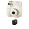 Fujifilm Instax Mini 7S Instant Film Camera Kit, (White) with Adorama Hard Case for Fuji Instax Mini 7s Camera