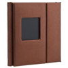 Flashpoint Overlapping CD Holder, Holds 2 CDs, with Cover Window, Color: Brown.