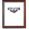 Imperial Frames Supreme, Wood Picture Frame for a 10" x 13" Photograph, Color: Walnut with Gold Leaf Border