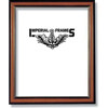 Imperial Frames Supreme, Wood Picture Frame for a 8" x 11" Photograph, Color: Walnut with Gold Leaf Border