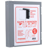 Adorama Archival Plastic Storage Binder Box with 3 'O'-Rings, Color: Grey