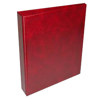 ClearFile Classic Archival Leather Look Oversize Looseleaf Style 3 - 1 1/2" D-Ring Binder, 10.25" x 13.62" x 2.5", Color: Cherry.