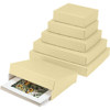 Lineco Archival 16" x 20" Print Storage Box, Drop Front Design, 16 1/2" x 20 1/2" x 1 1/2", Exterior Color: Tan.