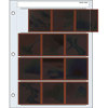 Print File Archival 120 Size Negative Pages Holds Four Strips of Three 6x6 Frames, Pack of 25