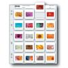 Print File Archival 35mm Slide Pages Holds Twenty 2x2" Mounted Transparencies 0500275