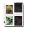 Print File Archival Negative Pages Holds Eight 4" x 5" Polaroid Prints or Four 4" x 5" Sleeved Negatives, Pack of 100