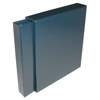 Prnt File 3 Ring Blue Leather Album with 1" O-Rings &amp; Blue Leather Slipcase, 11-1/4" W x 12-1/8" H x 2-7/8" D