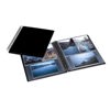 Print File 11-3/8" x 9-1/8" Black Bison 1" Wire Bound Album (WB46-6P-BLK-1) Holds 120 4x6" Prints