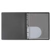 Prat Paris Start Presentation Book, Spiral Bound with Ten 17" x 11" Archival Sheet Protectors, Cover Color: Silver