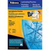 Fellowes Self-Adhesive 5 Mil Pouches, ID Tag Punched with Clip, 5 Pack, Clear