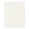 Gallery Leather 3 Ring Gallery Album Refills, for 3" x 5", 4x6" or 4" x 7" Two Photos per Side, 10 Per Pack