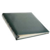 Gallery Leather 3 Ring Compact Acadia 9" x 8" Album with Bonded Leather Green Covers, 60 Pages holds Two 3" x 5", 4x6" Photos per Side.