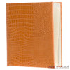 Gallery Leather 3 Ring Compact Embossed 9" x 8" Album with Bonded Leather Sunset Covers, 60 Pages holds Two 3" x 5", 4x6" Photos per Side.