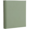 Gallery Leather 3 Ring Compact Castine 9" x 8" Album with Bonded Leather Fennel Covers, 60 Pages holds Two 3" x 5", 4x6" Photos per Side.