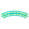 Global Truss 9.84' (3.0m) Square Circular Segment SQ-C3-90-F44P - $4600.95