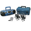 Hamilton Buhl 4 Station Dual Cassette and CD Player Listening Center LCP/MPC6060/4SV - $244.95