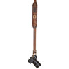 Heavy Leather NYC Slingshot Leather Camera Strap HLNYC.CAM.07-BR