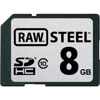 Hoodman 8GB RAW STEEL SDHC Memory Card, Up to 30MB/s Read/Write Speed