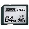 Hoodman Class 10 64GB RAW Steel SDXC UHS-1 Memory Card RAWSDXC64GBU1