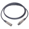 Hosa 10' 3 Pin XLR Male to 3 Pin XLR Female Microphone Cable with 4 Inner Conductors