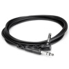 Hosa 3' Balanced Right Angle (TRS) 1/4" Phone Male to Right Angle 1/4" Phone Male Audio Interconnect Cable