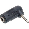Hosa GPM-467 Analog Audio Right Angle Adaptor, 3.5mm TRS to 2.5mm TRS